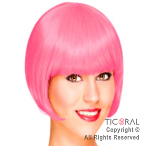 PELUCA CARRE ROSA X 1